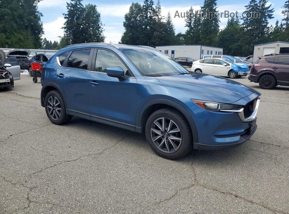 JM3KFBCMXJ0356868 2018 MAZDA CX-5 Синий Передняя правая четверть