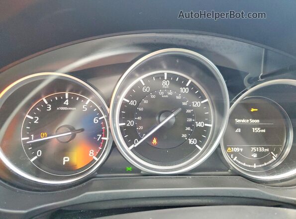 JM3KFBCMXM0441584 2021 MAZDA CX-5 Blue Widok zestawu wskaźników