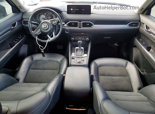JM3KFBCMXM0441584 2021 MAZDA CX-5 Blue Widok deski rozdzielczej