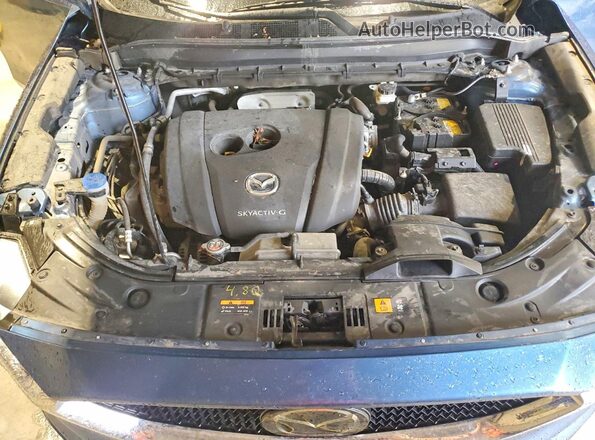 JM3KFBCMXM1499477 2021 MAZDA CX-5 Blue Engine compartment view