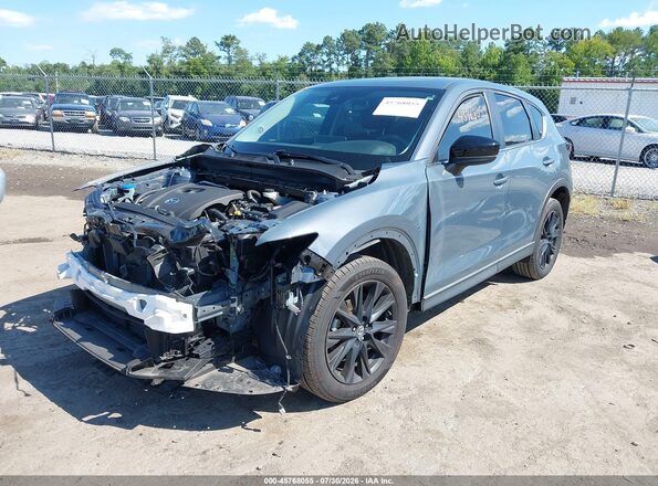 JM3KFBCMXN0536731 2022 MAZDA CX-5 Blue Առջևի ձախ երեք քառորդ տեսարան