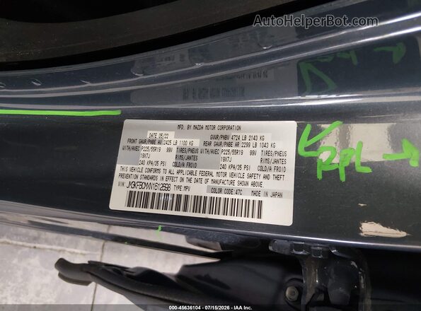 JM3KFBCMXN1612698 2022 MAZDA CX-5 Blue Vista del compartimento del motor