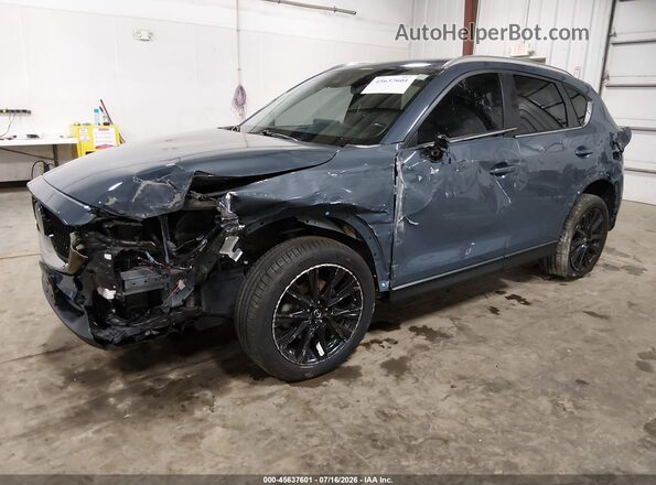 JM3KFBCY2M0374952 2021 MAZDA CX-5 Blue Передня ліва чверть