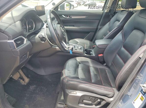 JM3KFBCY2M0415046 2021 MAZDA CX-5 Gray Widok wnętrza z przodu