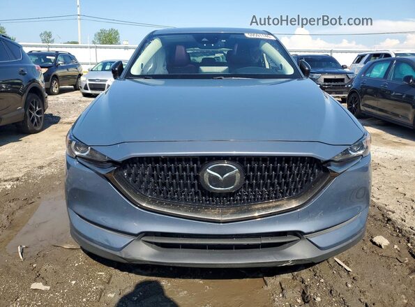 JM3KFBCY3M0441638 2021 MAZDA CX-5 Blue Դիմացի տեսք