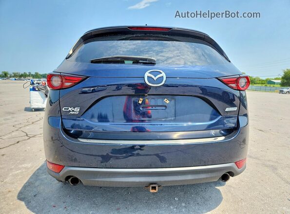 JM3KFBDL7H0202277 2017 MAZDA CX-5 Blue Вид ззаду
