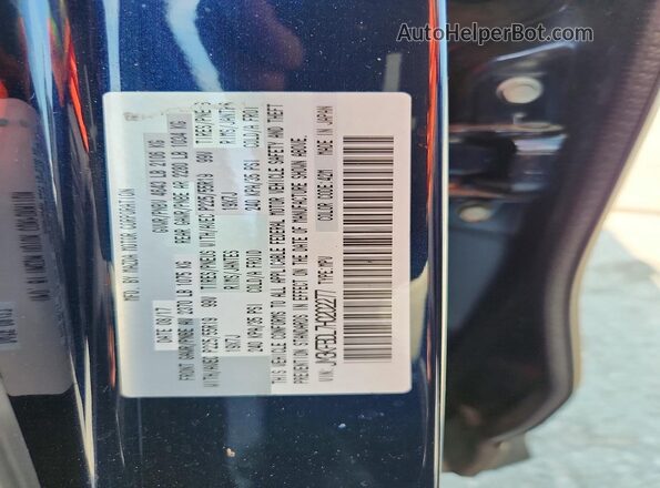 JM3KFBDL7H0202277 2017 MAZDA CX-5 Blue Вид наклейки з VIN-кодом