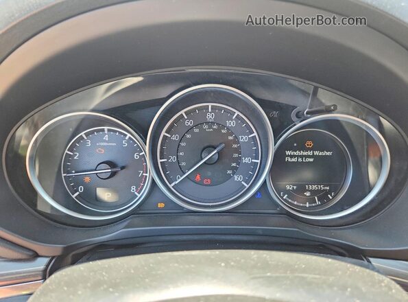 JM3KFBDM1J0440821 2018 MAZDA CX-5 White Instrument cluster view