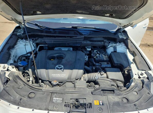 JM3KFBDM1J0440821 2018 MAZDA CX-5 White Engine compartment view
