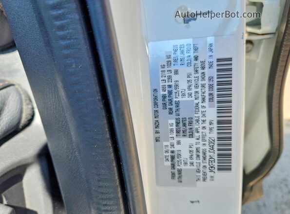 JM3KFBDM1J0440821 2018 MAZDA CX-5 White VIN sticker view