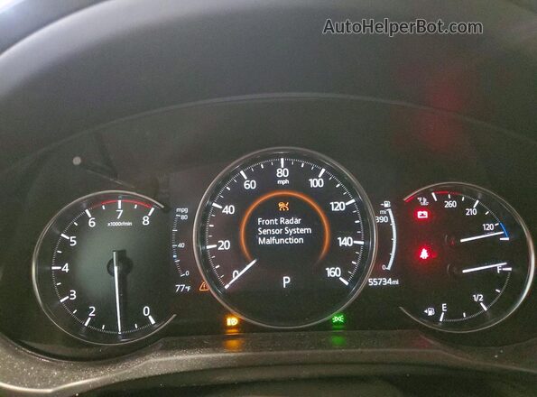 JM3KFBDM1K0549703 2019 MAZDA CX-5 Black Вид щитка приладів