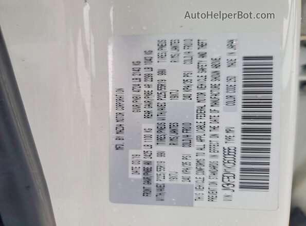 JM3KFBDM1K0600665 2019 MAZDA CX-5 White Vista de la etiqueta del VIN