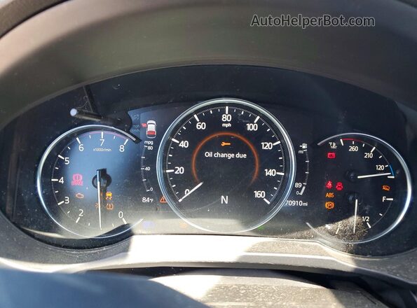 JM3KFBDM1M1385401 2021 MAZDA CX-5 Blue Вид щитка приладів