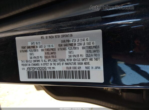 JM3KFBDM1N0628289 2022 MAZDA CX-5 Blue Widok komory silnika