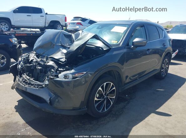 JM3KFBDM1N0648509 2022 MAZDA CX-5 Gray წინა მარცხენა ხედი სამი მეოთხედიდან