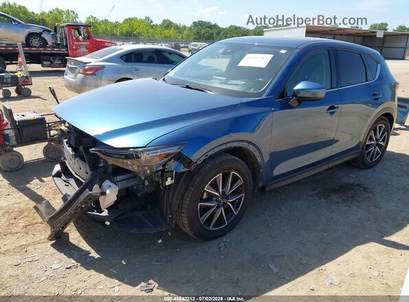 JM3KFBDM2J0315861 2018 MAZDA CX-5 Blue წინა მარცხენა ხედი სამი მეოთხედიდან