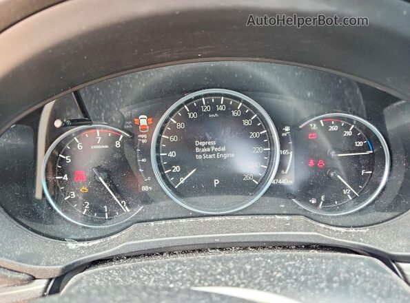 JM3KFBDM2K0556529 2019 MAZDA CX-5 White Instrument cluster view