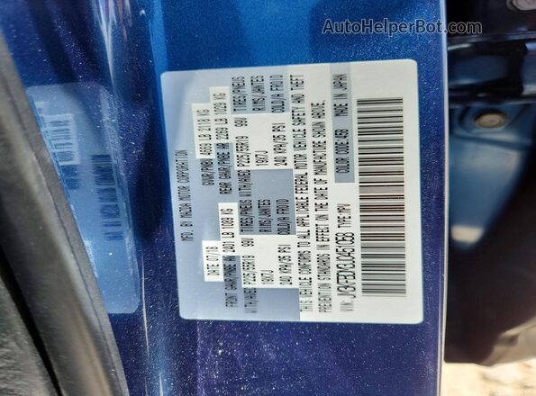 JM3KFBDM3J0451058 2018 MAZDA CX-5 Blue Vista de la etiqueta del VIN