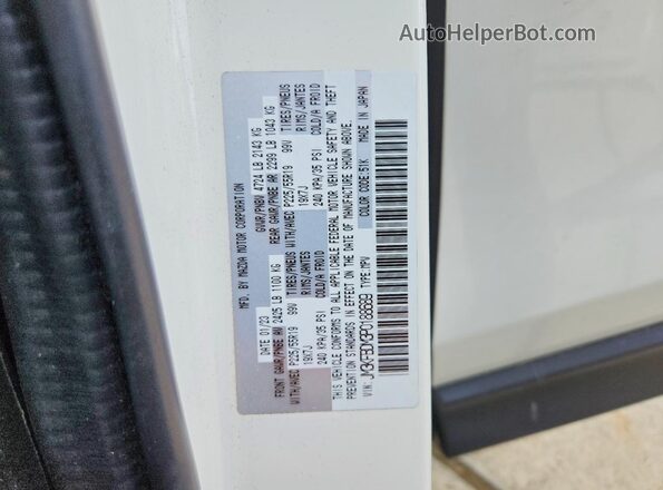 JM3KFBDM3P0188689 2023 MAZDA CX-5 White Շարժիչի բաժամունքի տեսք