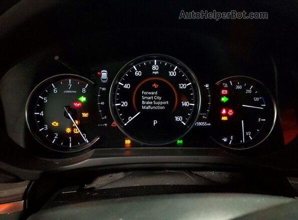 JM3KFBDM4K0503699 2019 MAZDA CX-5 Синий Вид щитка приборов