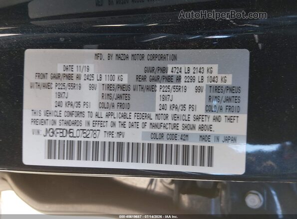 JM3KFBDM5L0752787 2020 MAZDA CX-5 Dark Blue Widok komory silnika