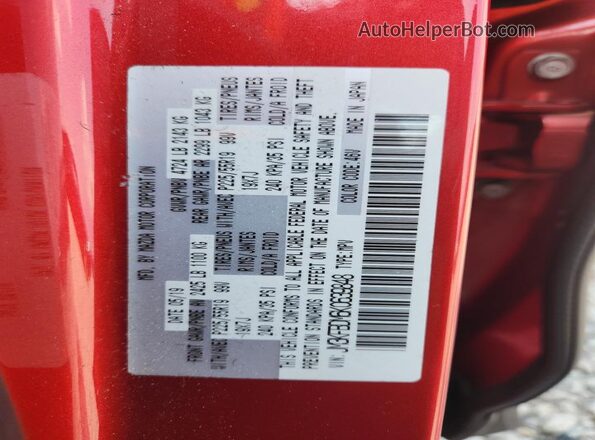 JM3KFBDM6K0639848 2019 MAZDA CX-5 Красный Вид наклейки с VIN-кодом