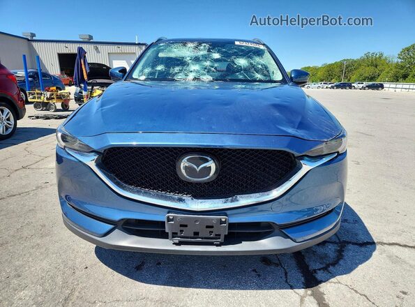 JM3KFBDM6M0335423 2021 MAZDA CX-5 Blue Вид спереду
