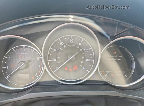 JM3KFBDM7J0378504 2018 MAZDA CX-5 White Вид щитка приладів