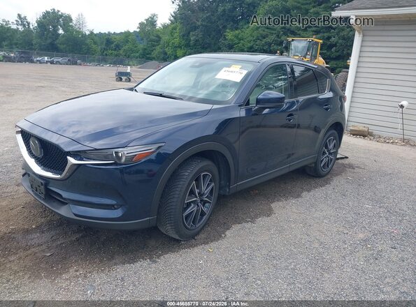 JM3KFBDM7J0396498 2018 MAZDA CX-5 Blue Передня ліва чверть