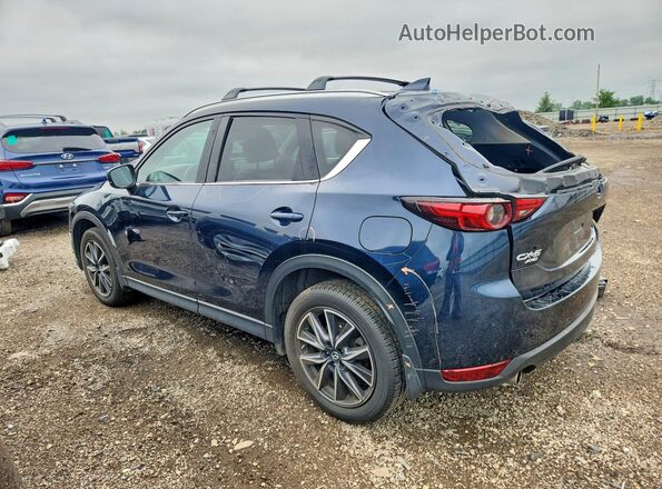 JM3KFBDM9J0308311 2018 MAZDA CX-5 Blue Հետևի ձախ