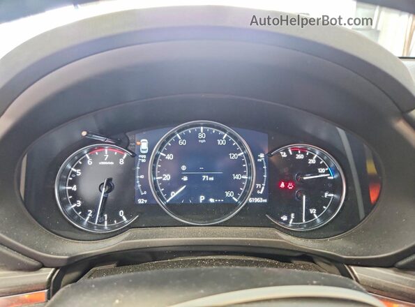 JM3KFBDMXL0856241 2020 MAZDA CX-5 Blue Instrument cluster view