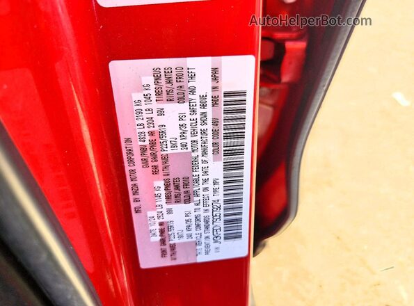 JM3KFBDY7S0579274 2025 MAZDA CX-5 Red Widok komory silnika
