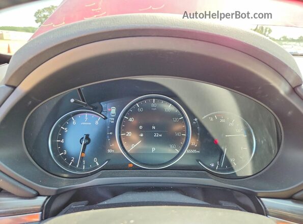JM3KFBEM6N0627864 2022 MAZDA CX-5 Red ხელსაწყოთა პანელის ხედი