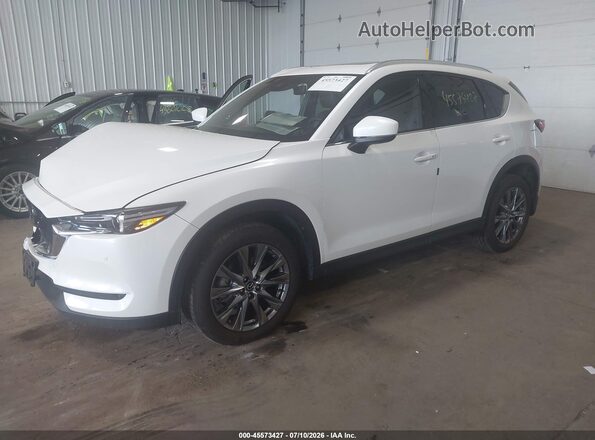 JM3KFBEY2M0429882 2021 MAZDA CX-5 White წინა მარცხენა ხედი სამი მეოთხედიდან