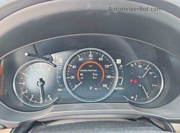 JM3KFBEY2M0489659 2021 MAZDA CX-5 Black Instrument cluster view