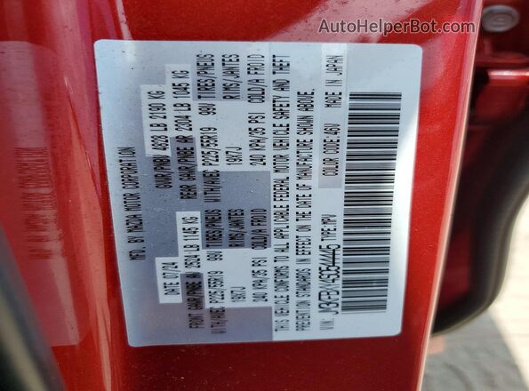 JM3KFBXY4S0544445 2025 MAZDA CX-5 Red Вид наклейки з VIN-кодом