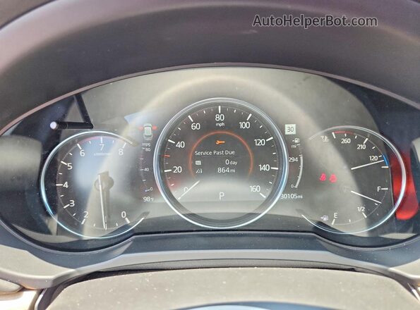 JM3KFBXY7N0623239 2022 MAZDA CX-5 Red Vista del cuadro de instrumentos