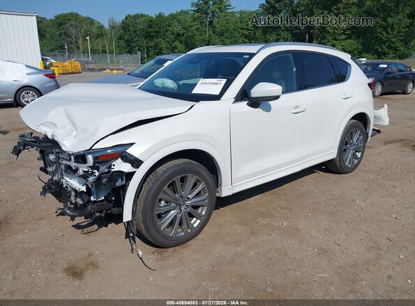 JM3KFBXY7P0120202 2023 MAZDA CX-5 White Առջևի ձախ երեք քառորդ տեսարան
