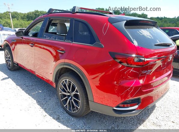 JM3KJDHA8S1130123 2025 MAZDA CX-70 PHEV Burgundy უკანა მარცხენა