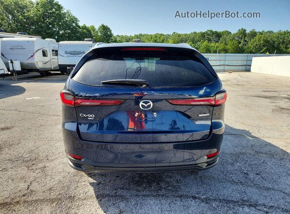 JM3KKAHD0R1180384 2024 MAZDA CX-90 Синий Вид сзади