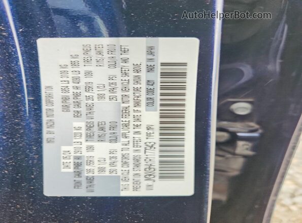 JM3KKBHA1R1177943 2024 MAZDA CX-90 Blue Вид наклейки з VIN-кодом