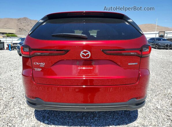 JM3KKBHA2S1236214 2025 MAZDA CX-90 Red Вид ззаду
