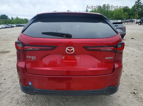 JM3KKBHA7R1158605 2024 MAZDA CX-90 Red უკანა ხედი