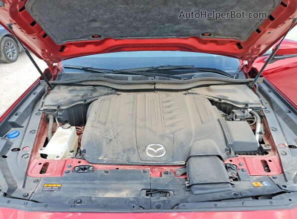 JM3KKBHD3R1164816 2024 MAZDA CX-90 Red Widok komory silnika