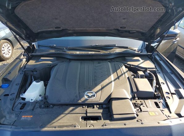 JM3KKBHD6R1176216 2024 MAZDA CX-90 Black Engine compartment view