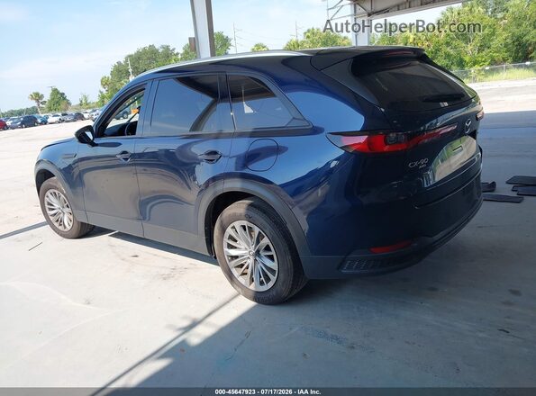 JM3KKBHD7R1116381 2024 MAZDA CX-90 Dark Blue Задня ліва чверть