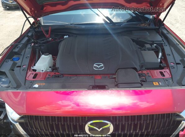 JM3KKBHD8R1186505 2024 MAZDA CX-90 Burgundy უკანა ხედი