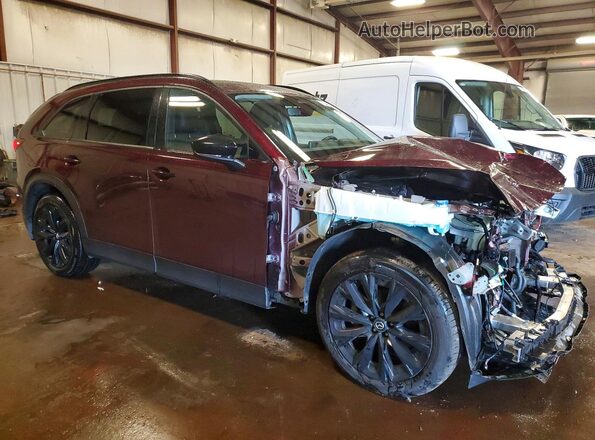 JM3KKCHA8S1245943 2025 MAZDA CX-90 Бордовый Передняя правая четверть