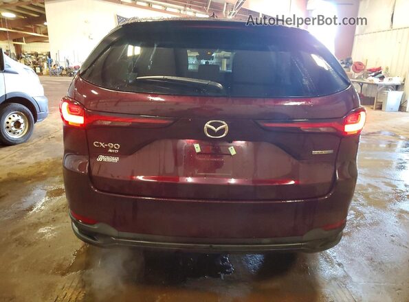 JM3KKCHA8S1245943 2025 MAZDA CX-90 Бордовый Вид сзади