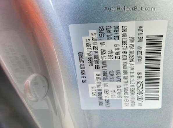 JM3KKCHD4S1229202 2025 MAZDA CX-90 Silver VIN კოდის სტიკერის ხედი